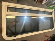 Double Glazed Thermal Break Screw in Window Set in Cream